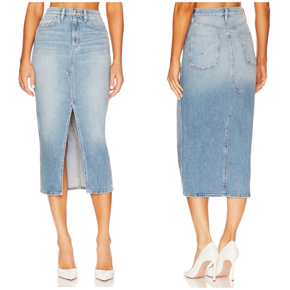 Hudson Jeans Reconstructed Skirt in Offshore Size 31